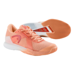 HEAD Sprint Pro 4.0 Clay Woman Coral/White Shoes - Image 3