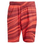 Men`s Club Graphic 7 inch Tennis Short Semi Lucid Red and Shadow Red