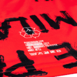 Marc De Paw Orange Shorts with Black Brush Stroke Graphics - Image 6
