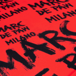Marc De Paw Orange T-Shirt With Black Brush Stroke Graphics - Image 6